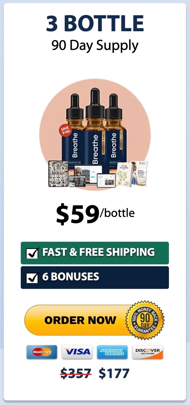 Breathe three bottles