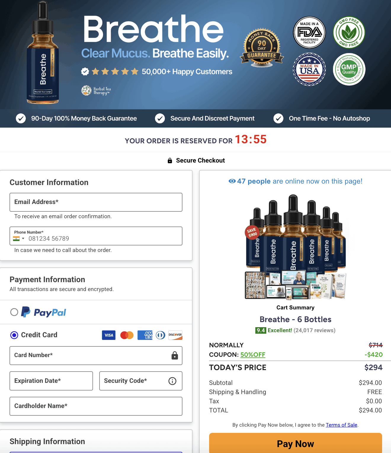 Breathe Order